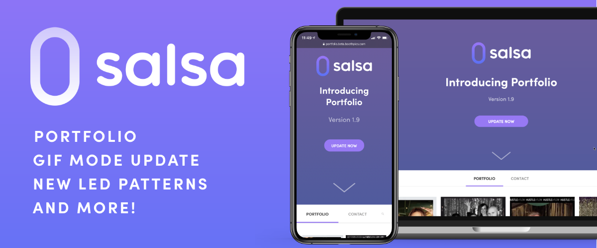 Salsa App 1.9 Update: Portfolio, GIF Mode Update, New LED Patterns and More